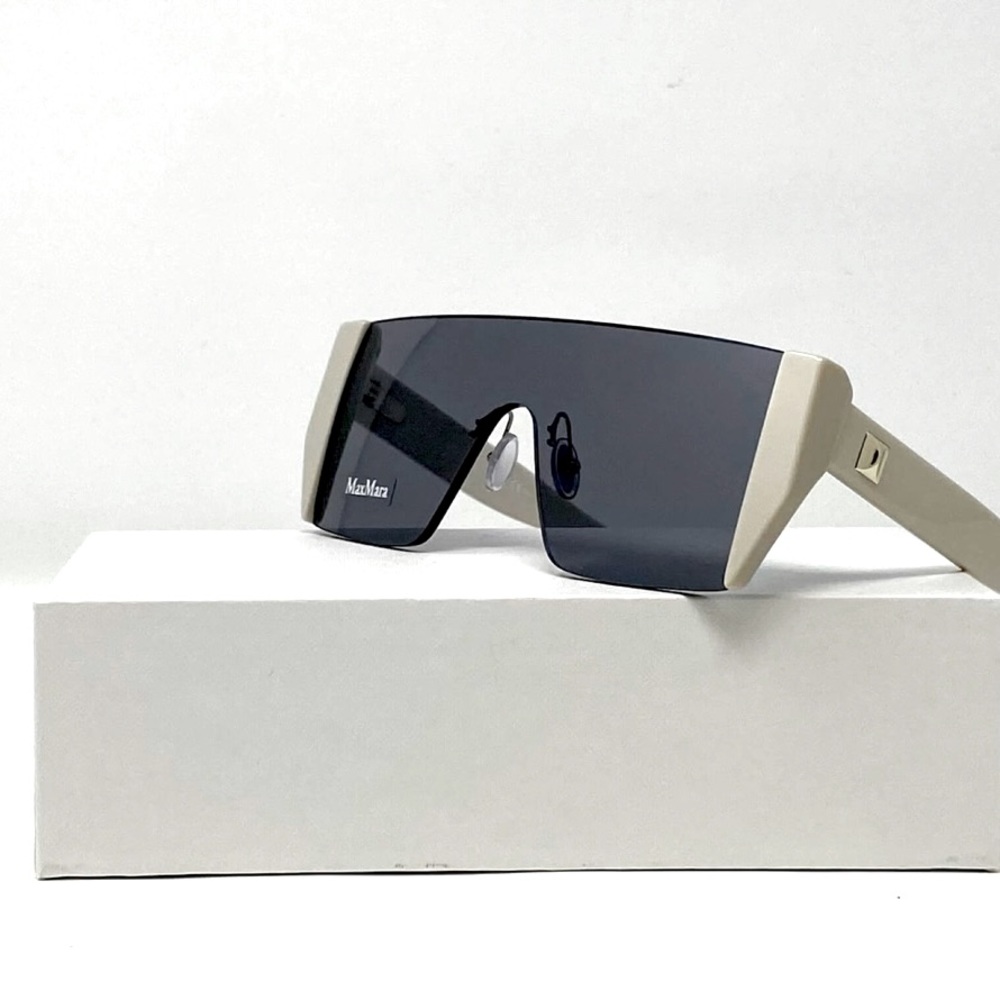 MaxMara Cream and Black Sunglasses
